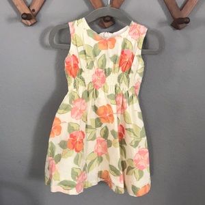 Gymboree Dress Sz 12-18 mos, Sleeveless, Pink/Orange Floral